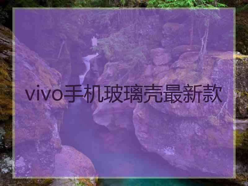 vivo手机玻璃壳最新款