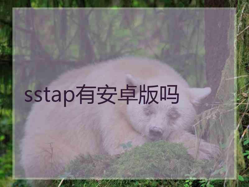 sstap有安卓版吗