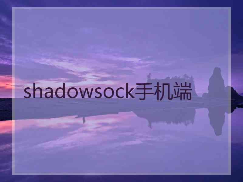 shadowsock手机端