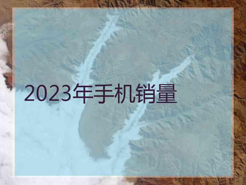 2023年手机销量