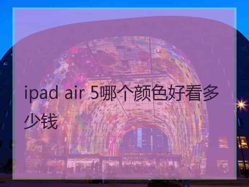 ipad air 5哪个颜色好看多少钱