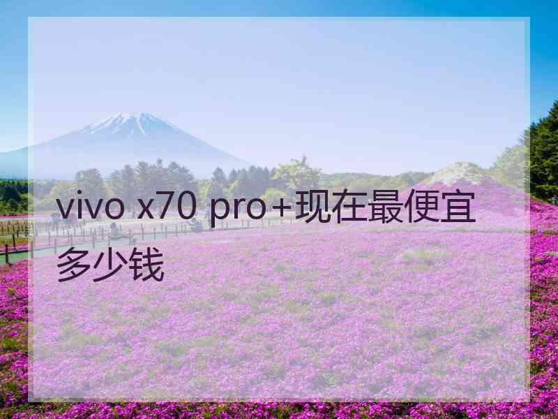 vivo x70 pro+现在最便宜多少钱