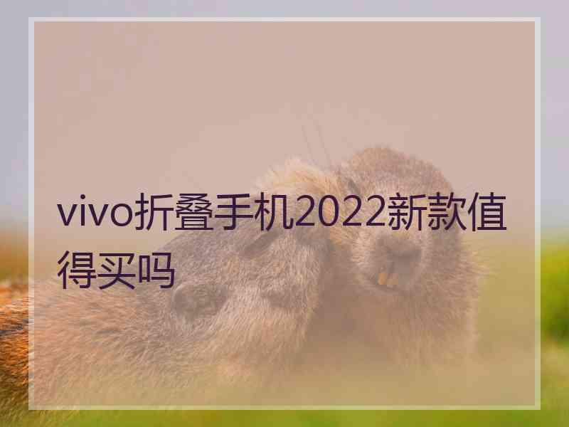 vivo折叠手机2022新款值得买吗