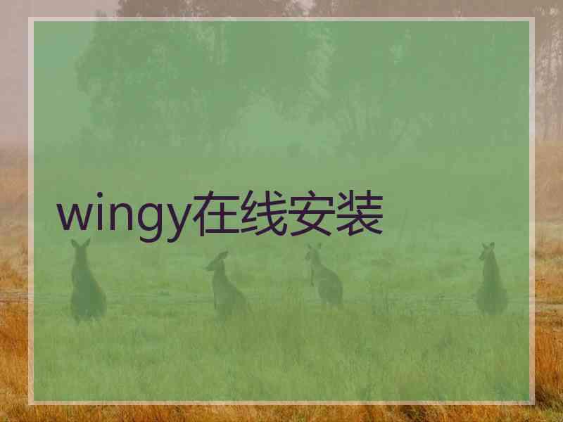 wingy在线安装