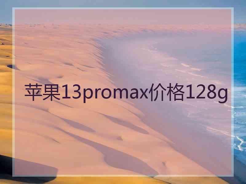 苹果13promax价格128g