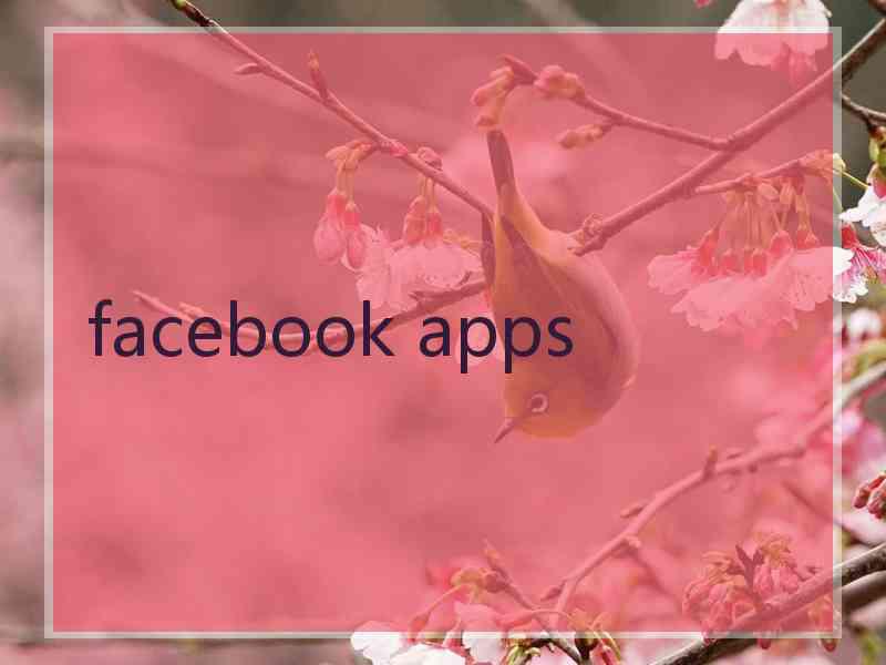 facebook apps