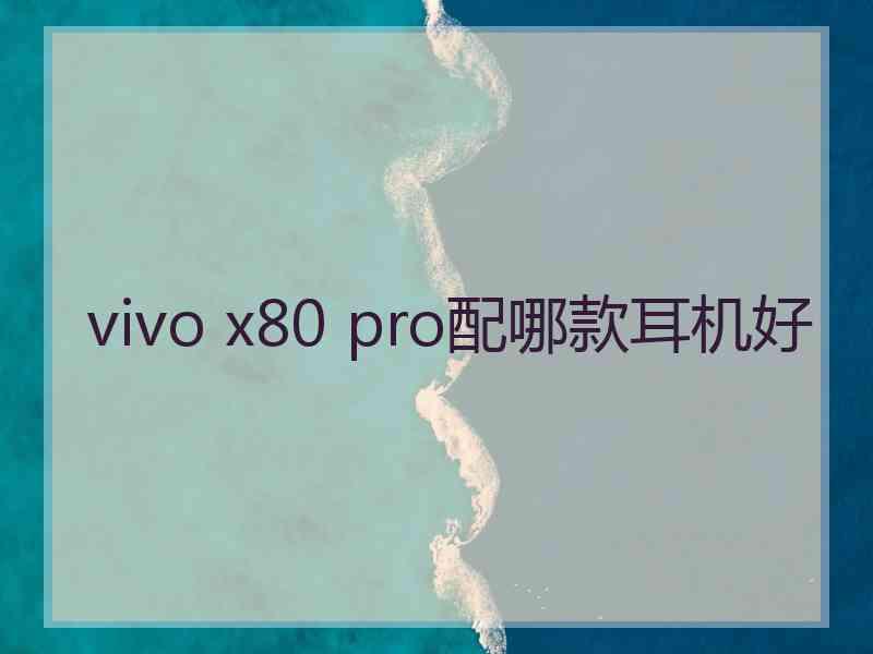 vivo x80 pro配哪款耳机好