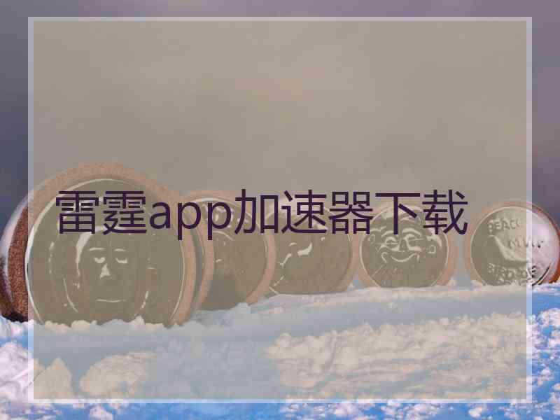 雷霆app加速器下载