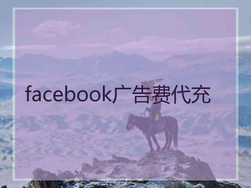 facebook广告费代充