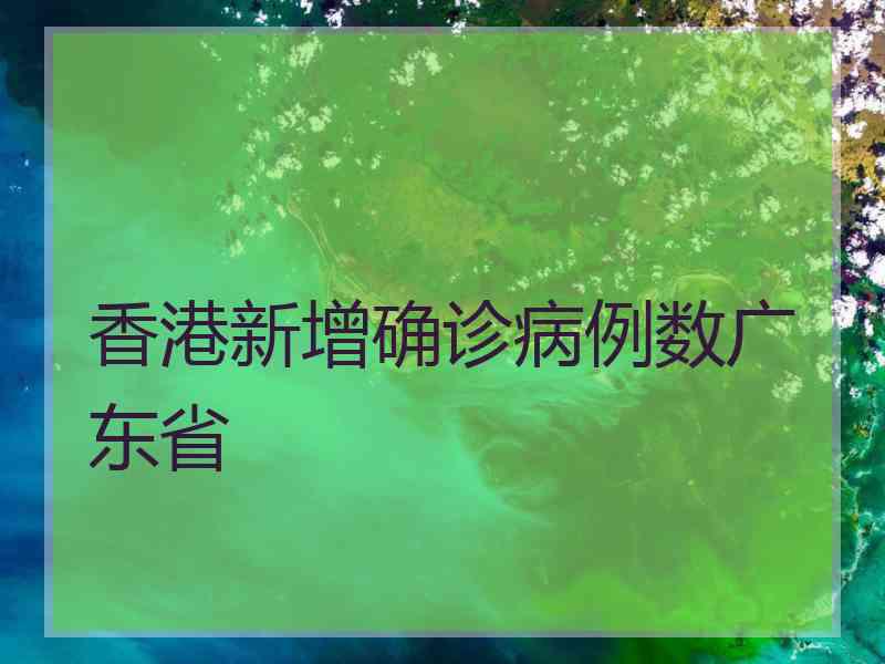 香港新增确诊病例数广东省