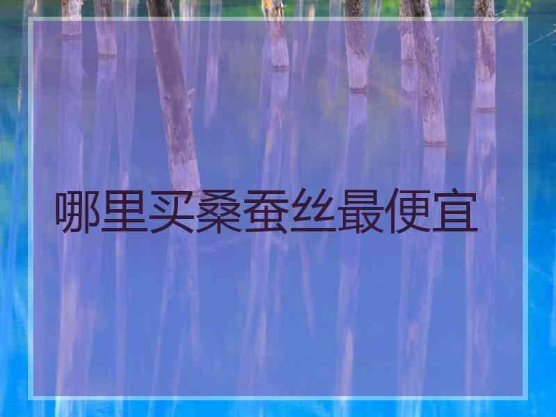 哪里买桑蚕丝最便宜