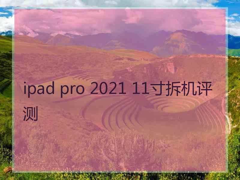 ipad pro 2021 11寸拆机评测