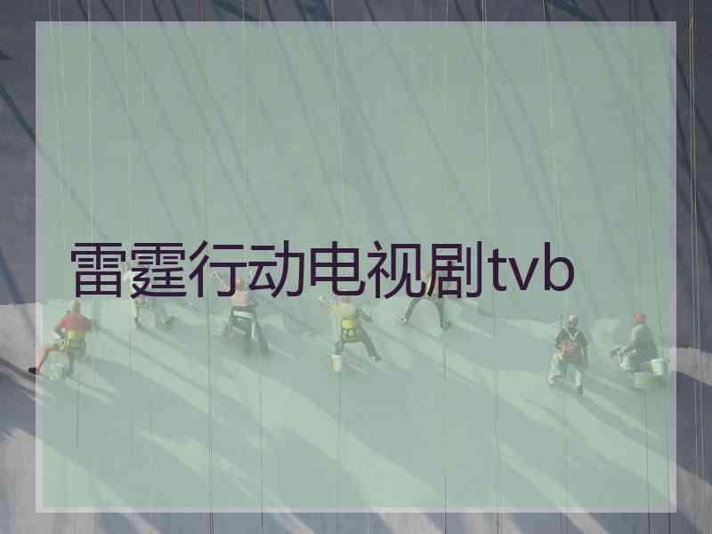 雷霆行动电视剧tvb