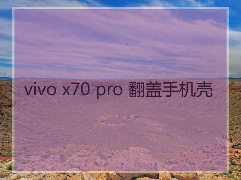 vivo x70 pro 翻盖手机壳