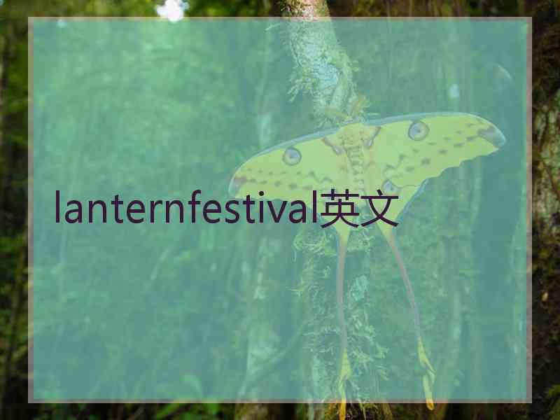 lanternfestival英文