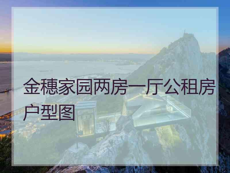 金穗家园两房一厅公租房户型图