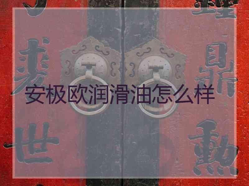 安极欧润滑油怎么样