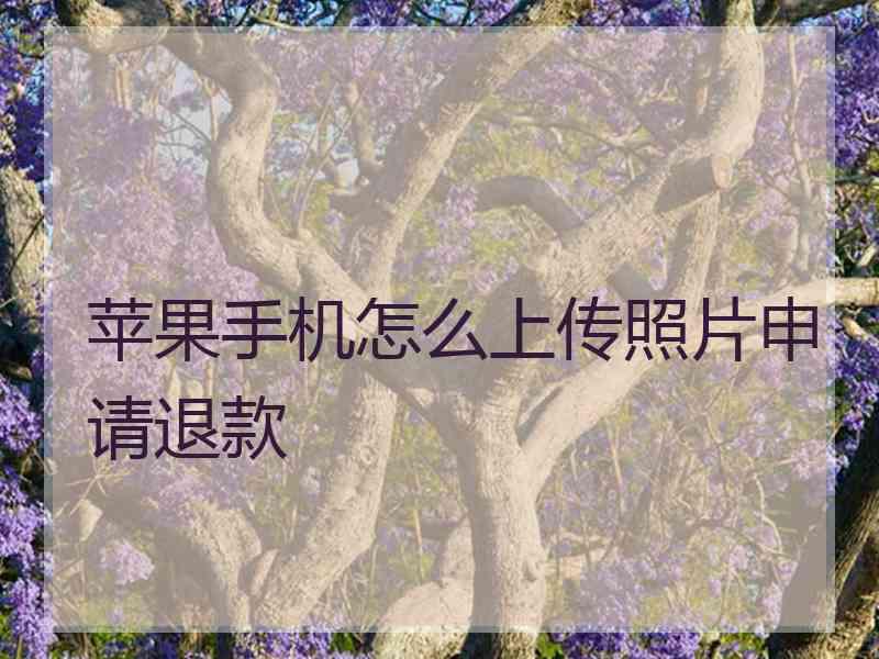 苹果手机怎么上传照片申请退款