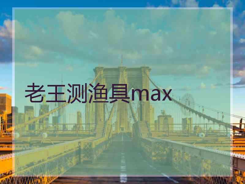 老王测渔具max