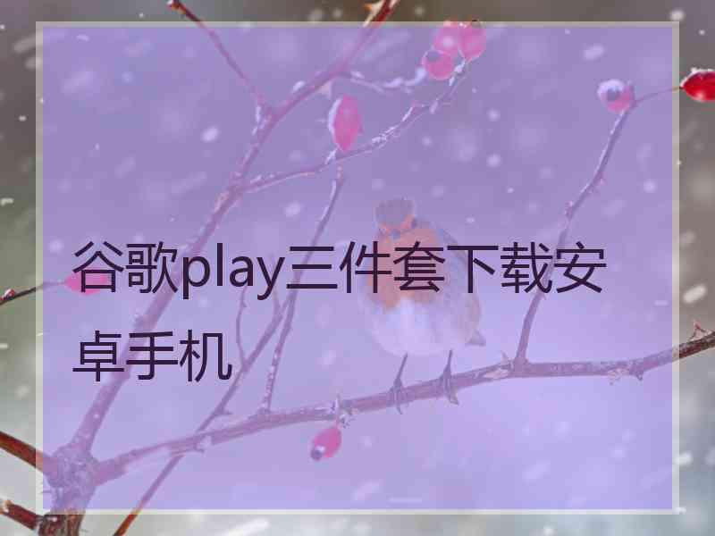 谷歌play三件套下载安卓手机