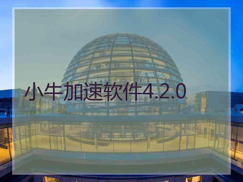 小牛加速软件4.2.0