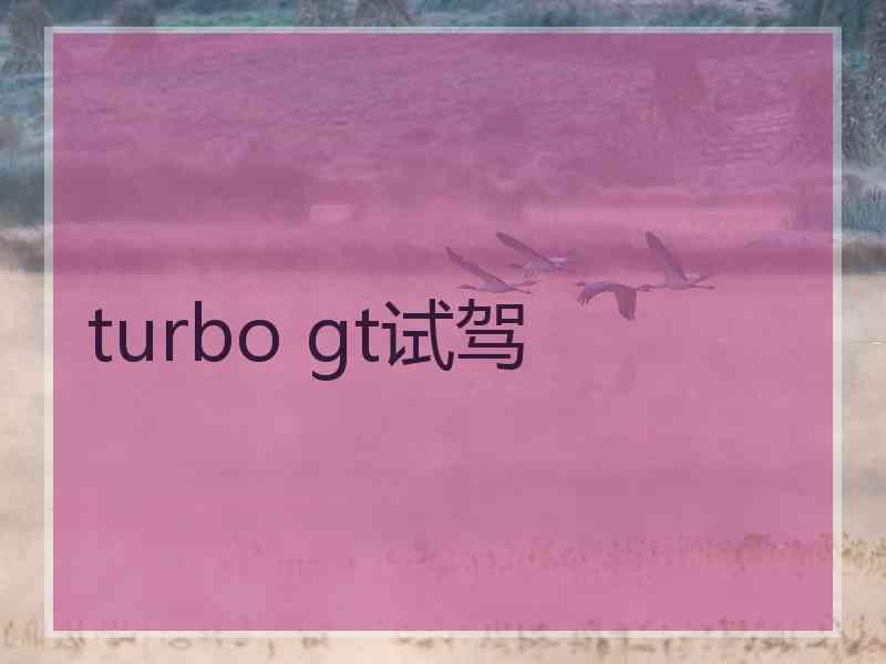 turbo gt试驾