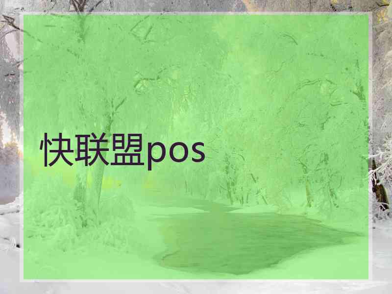 快联盟pos