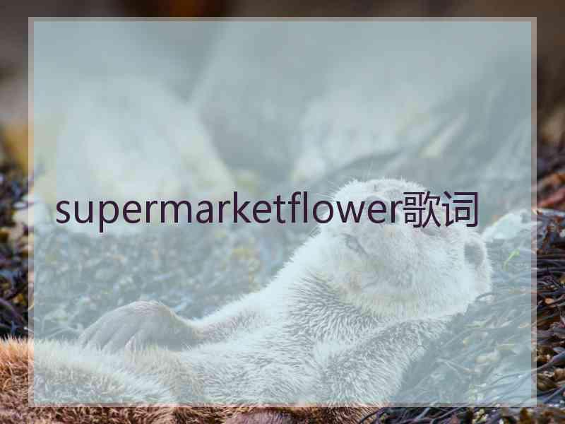 supermarketflower歌词