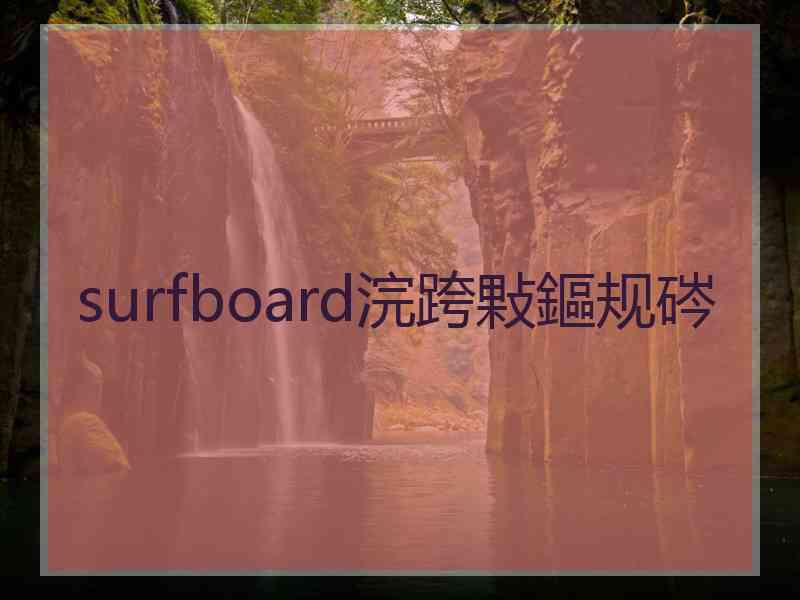 surfboard浣跨敤鏂规硶