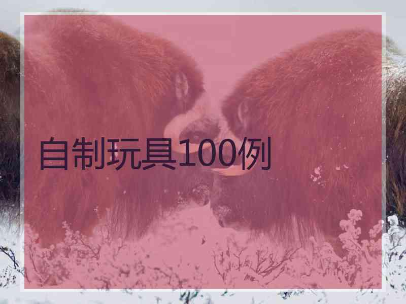 自制玩具100例