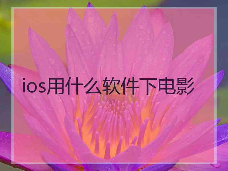 ios用什么软件下电影