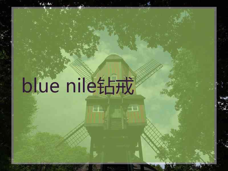 blue nile钻戒