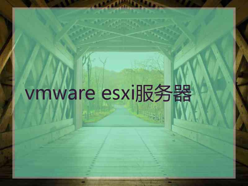 vmware esxi服务器