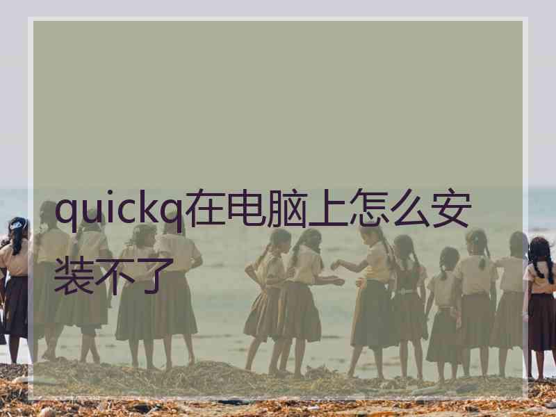 quickq在电脑上怎么安装不了