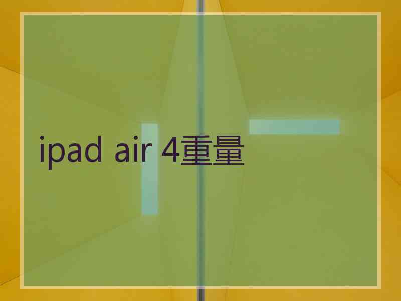 ipad air 4重量