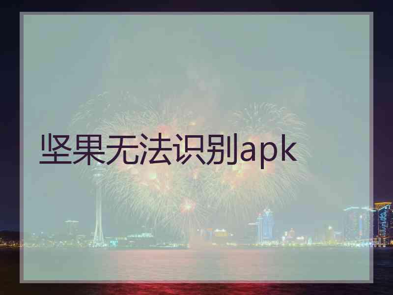 坚果无法识别apk