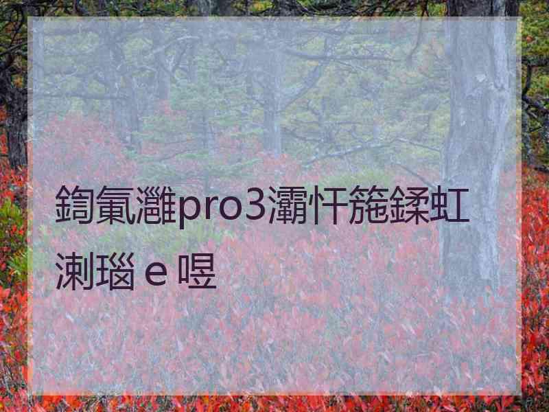 鍧氭灉pro3灞忓箷鍒虹溂瑙ｅ喅