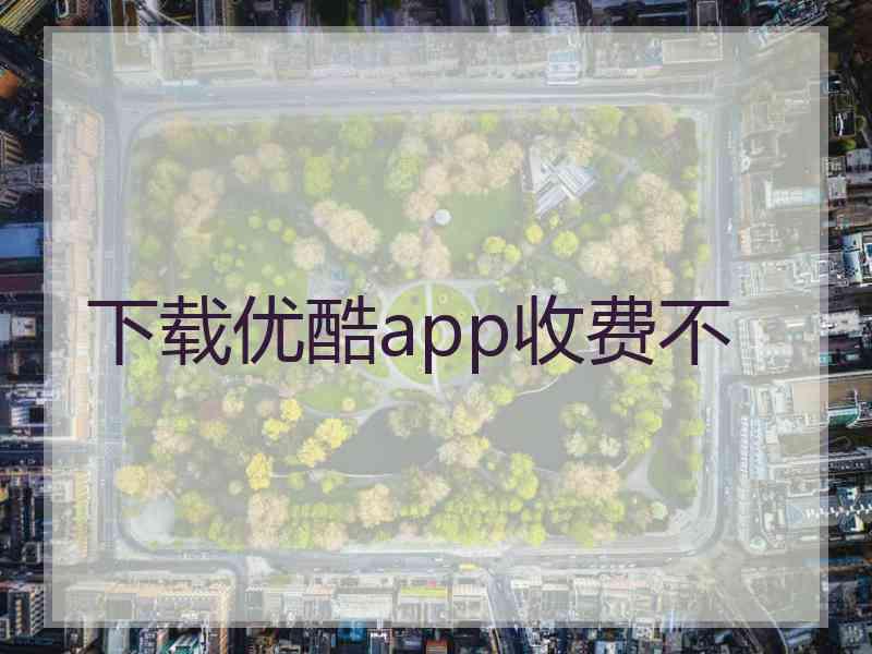 下载优酷app收费不